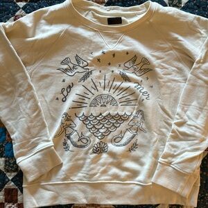 Mother “La mer” cream sweatshirt